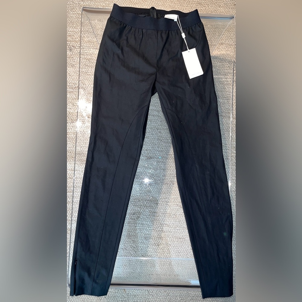 HUGO BOSS Tashana Zip Hem Pants Black Slim Leg Dress Pants MSRP $228 BRAND NEW